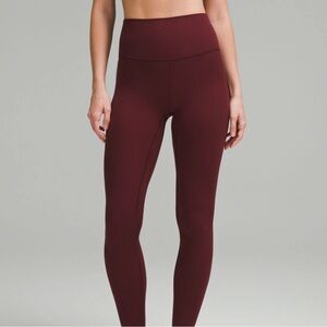 Lululemon Athletica Maroon Leggings